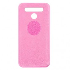 Capa para LG K51s - Glitter New com PopSocket Rosa